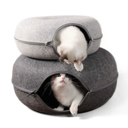 Lit donut pour chat