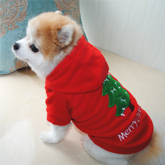 Festive Pet Hoodie For Dogs & Cats– Merry Christmas 🎅