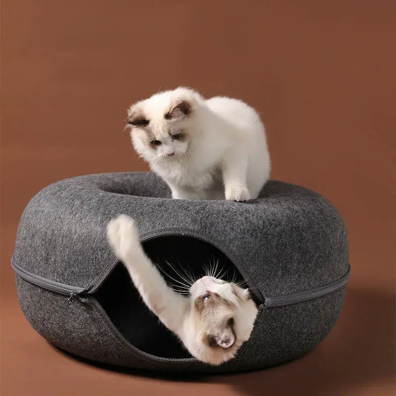 Lit donut pour chat