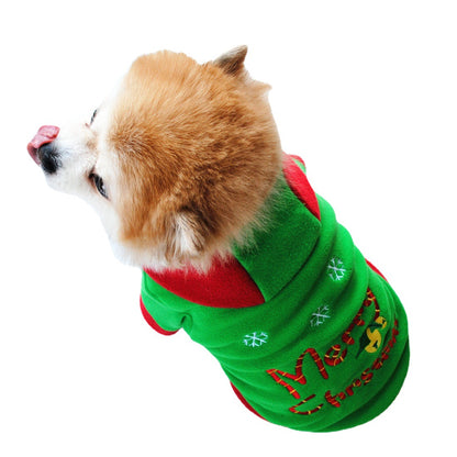 Festive Pet Hoodie For Dogs & Cats– Merry Christmas 🎅