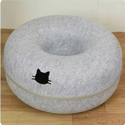 Lit donut pour chat