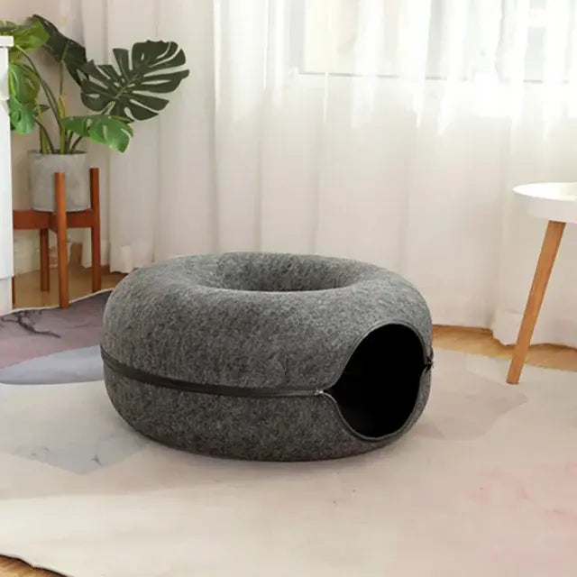 Lit donut pour chat