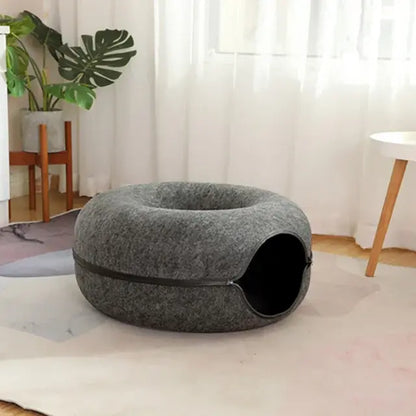Lit donut pour chat