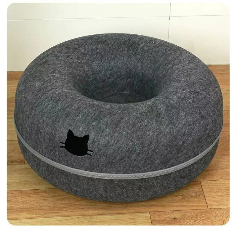 Lit donut pour chat