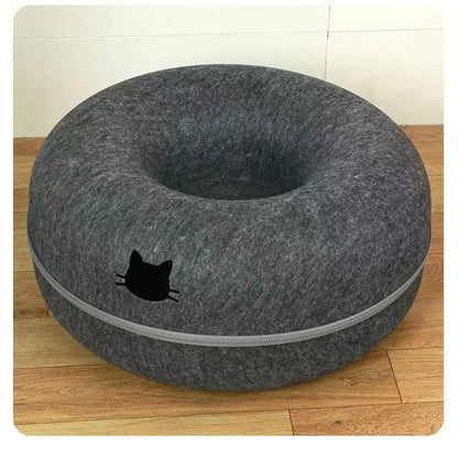 Lit donut pour chat